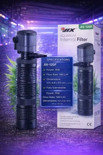 فیلتر داخلی آکواریوم جیکس JIX-120F | تصفیه قوی آب + عملکرد کم‌صدا